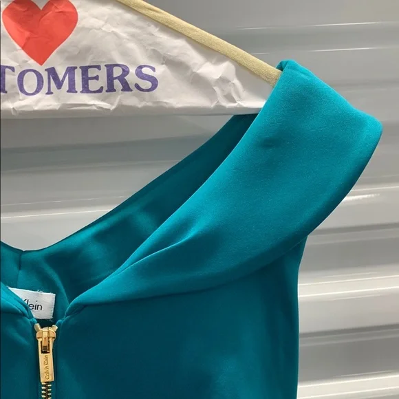 Calvin Klein Blue Jumpsuit with Long Sleeves and Tapered Legs - Picture 5 of 11